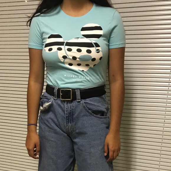 Neff Tops - Blue Mickey Mouse t-shirt